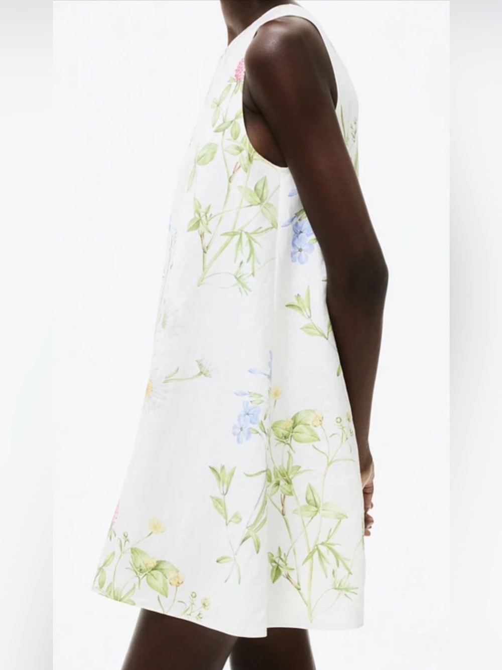 H&M White Shift Dress size M